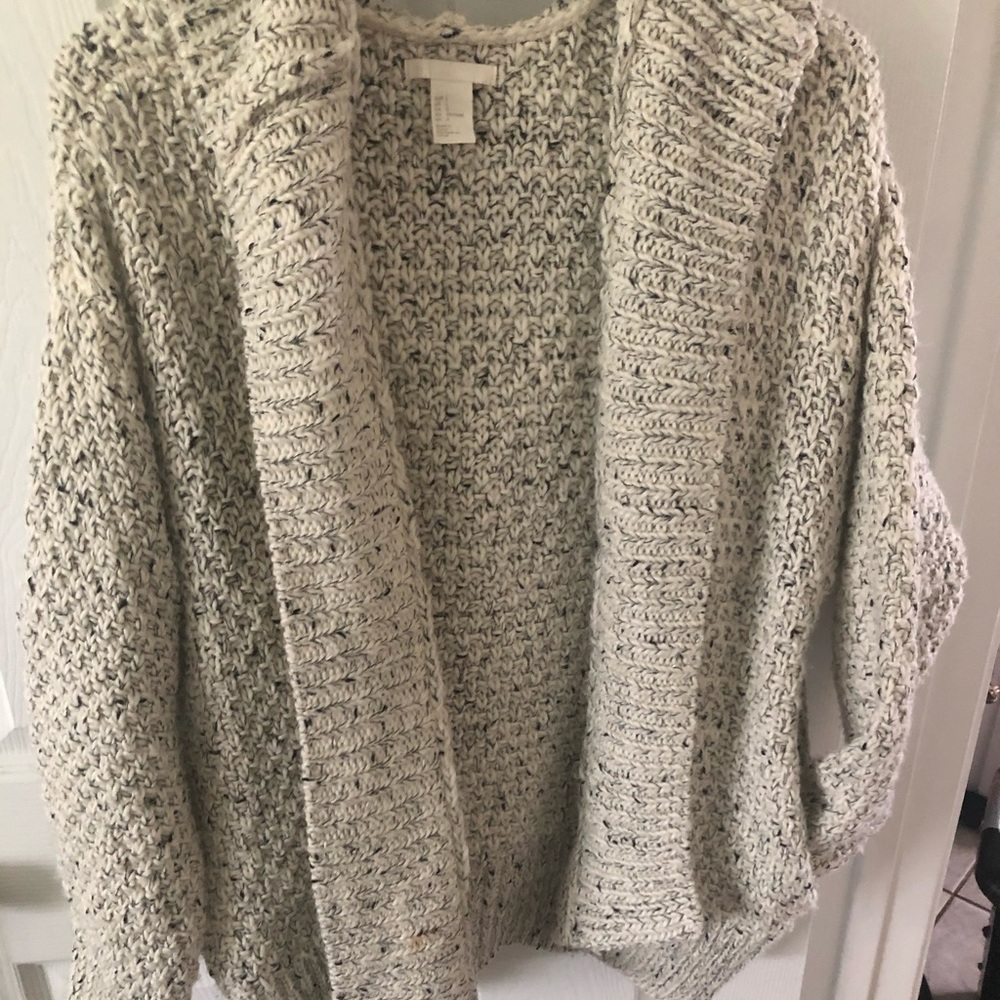 SOLD White Hooded Sweater